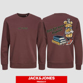 1057 "neue Kapitel" Abschluss Sweatshirt by Jack&Jones beidseitig bedruckt
